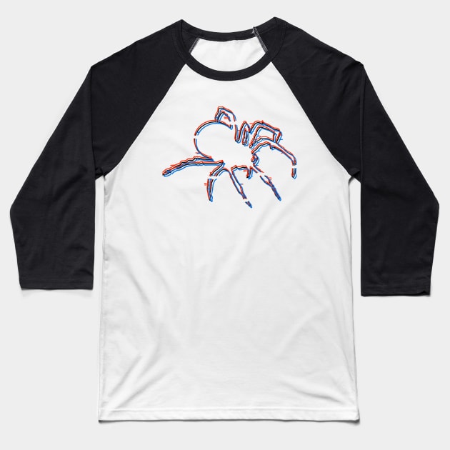 Glitch spider Baseball T-Shirt by Gavlart